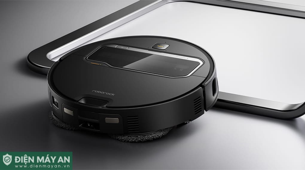 Robot hút bụi lau nhà cánh tay cơ học Roborock Saros Z70 - Đen